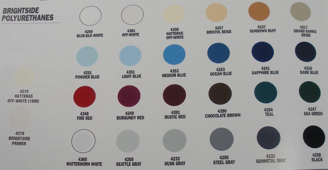 Interlux Brightside Color Chart