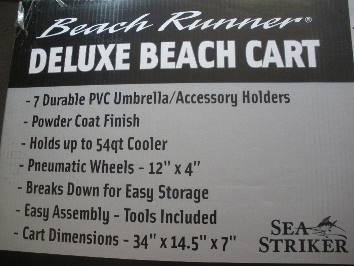 Sea Striker - BRSC-DLX Deluxe Surf/Pier/Beach Cart