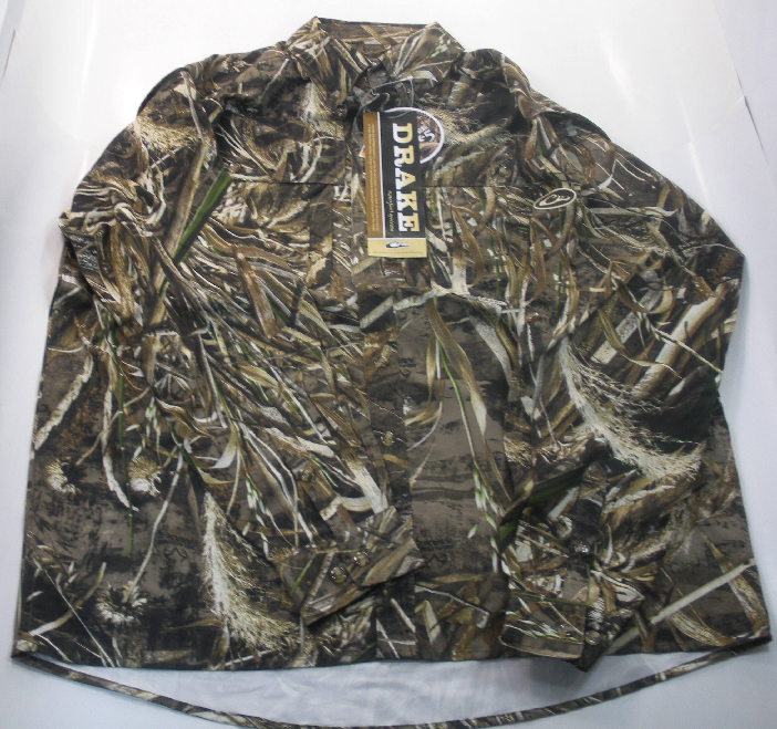Drake Waterfowl DW2610 015 3 LS Vented Shirt MAX5 Camo Large 17701 | eBay